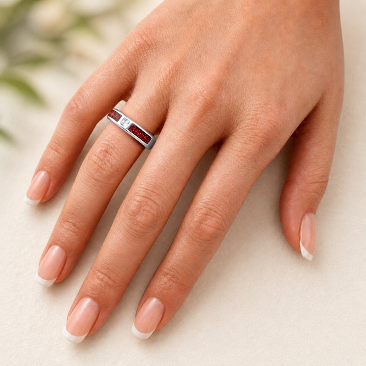 Solace Wide Ashes Ring - MemoriesMade