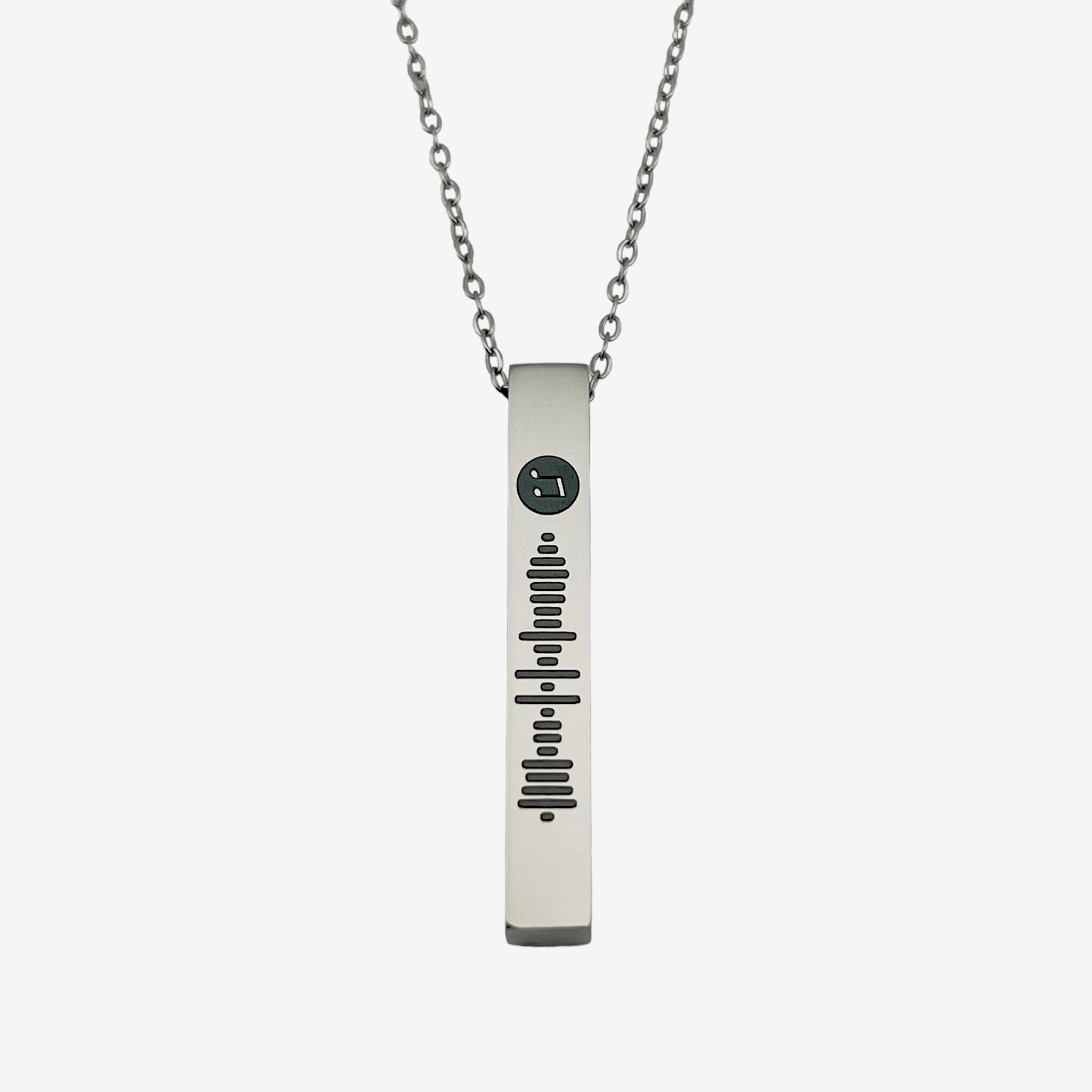 Spotify Code Bar Necklace