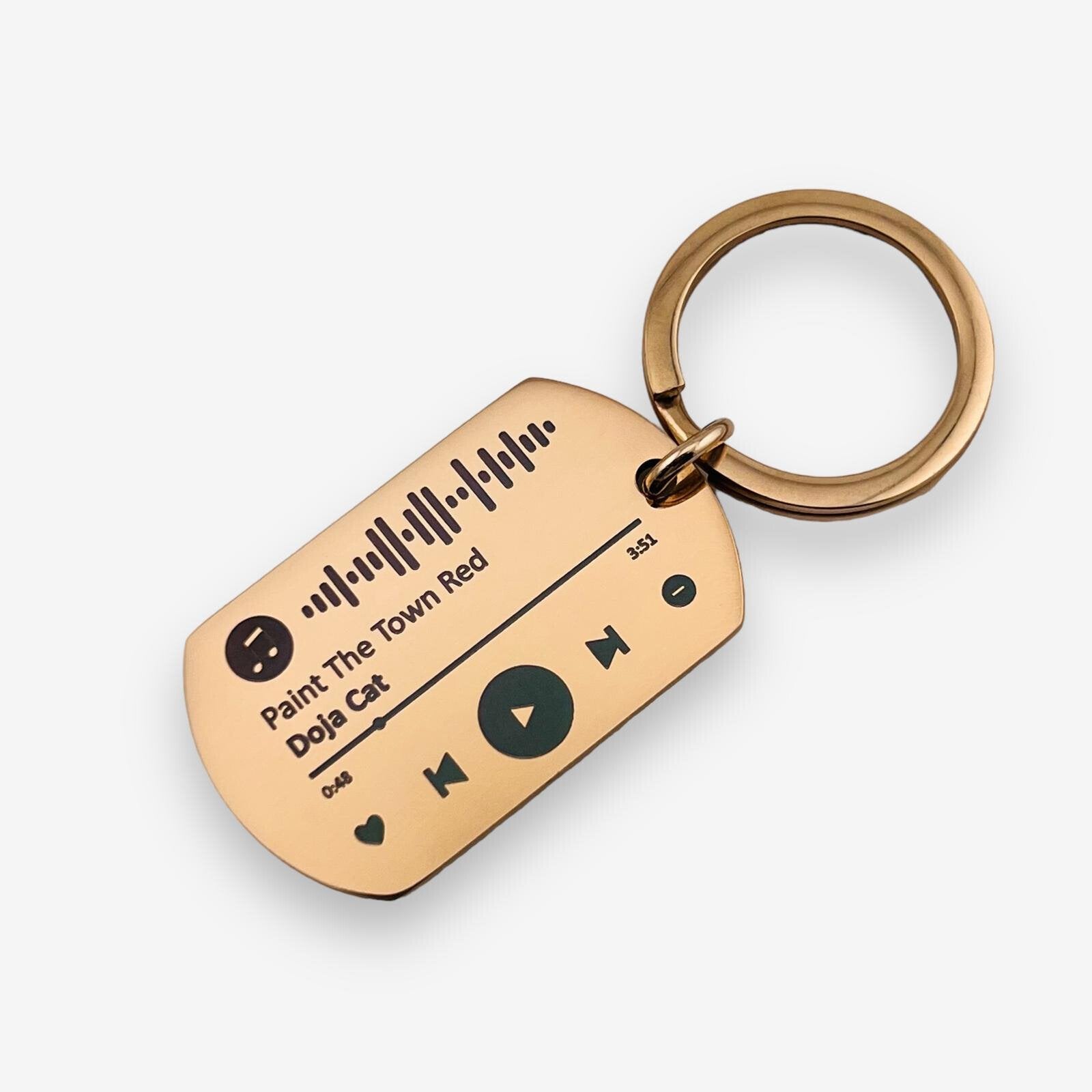 Spotify Code Flat Bar Keychain