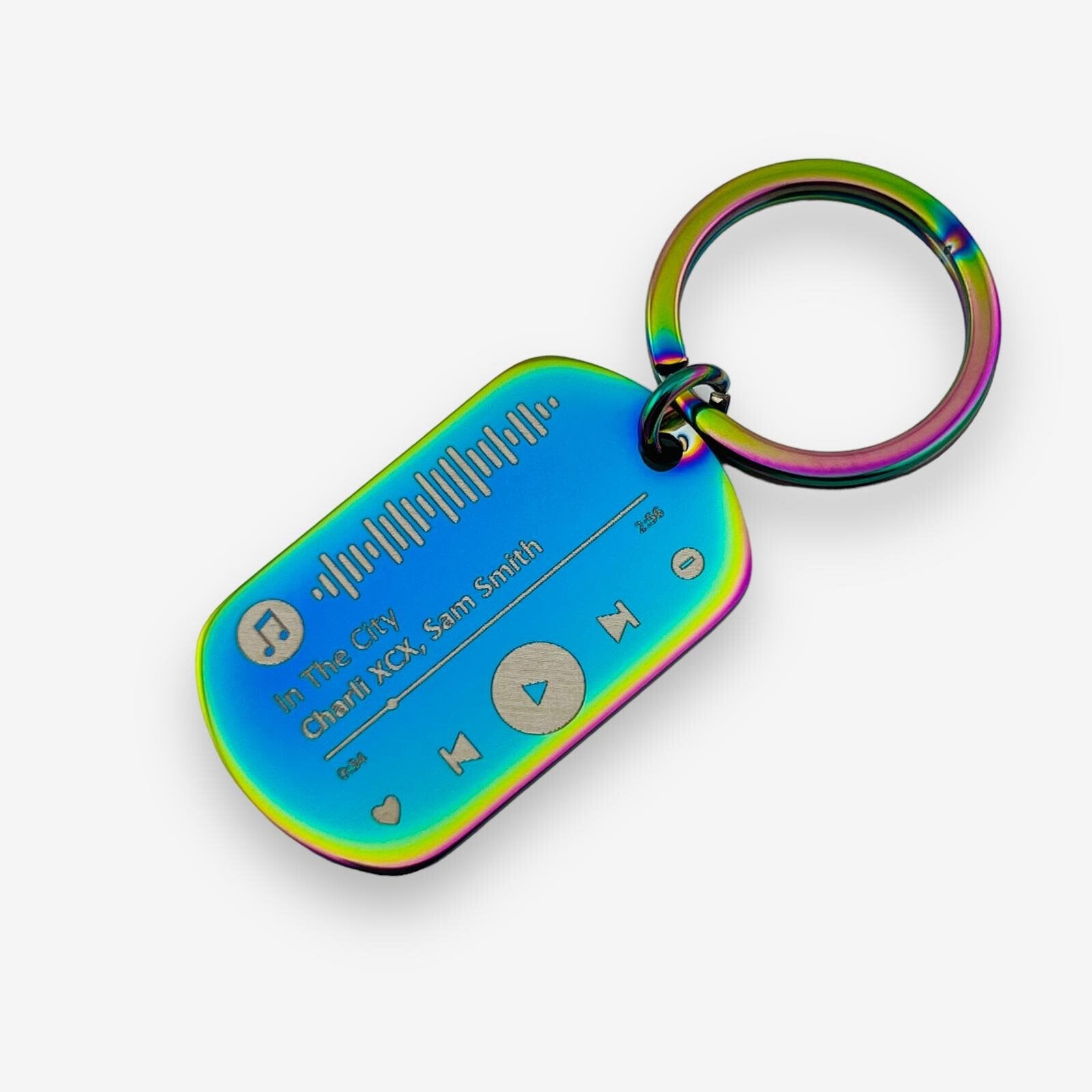 Spotify Code Flat Bar Keychain