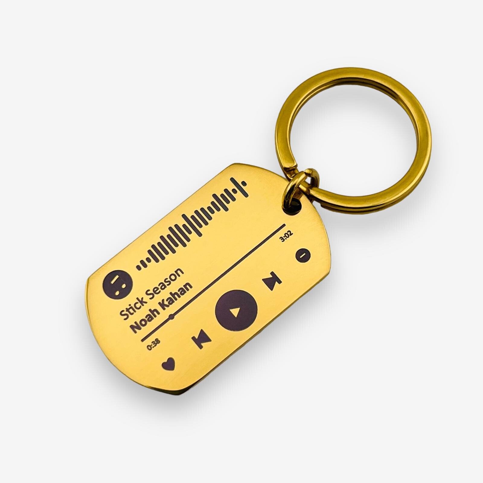 Spotify Code Flat Bar Keychain