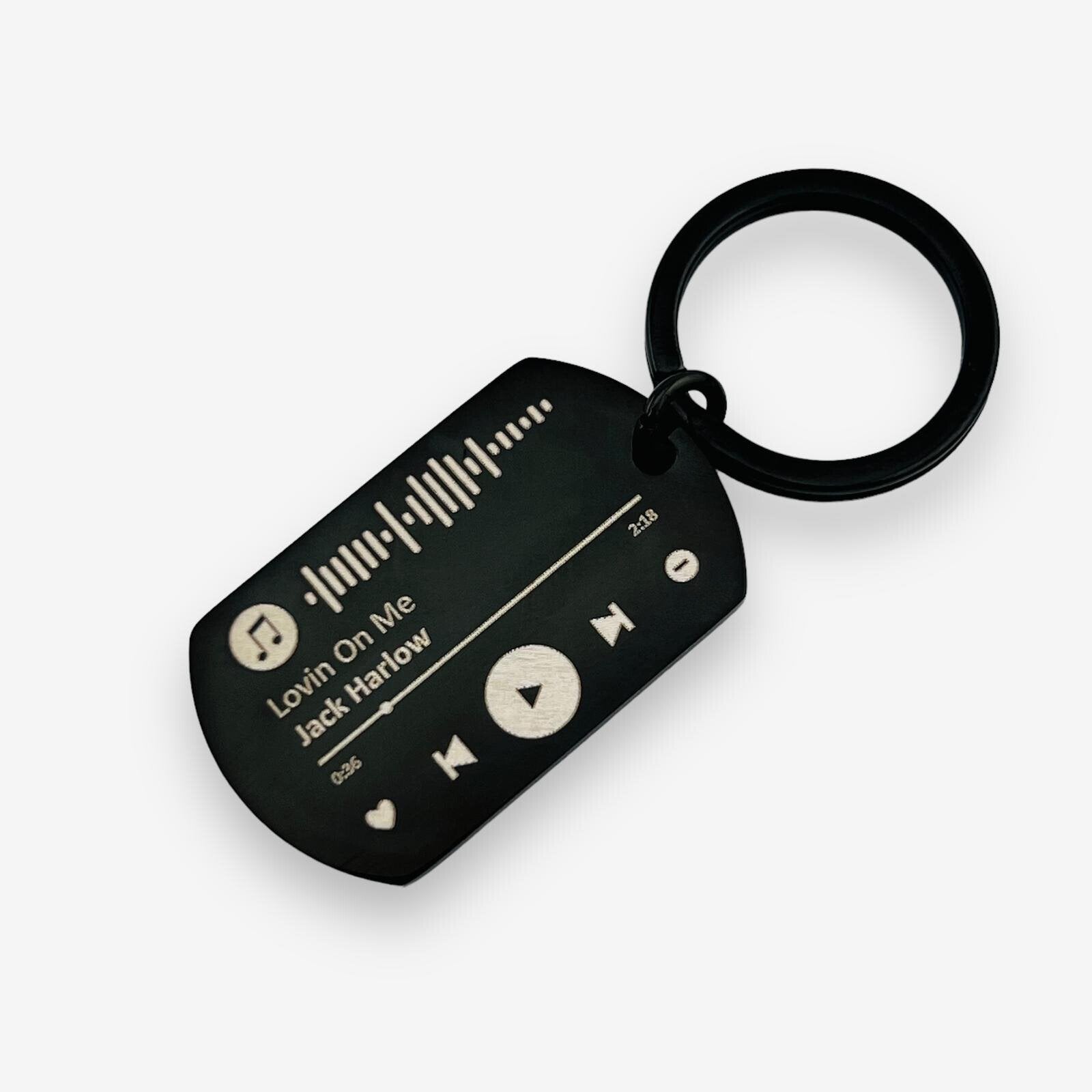 Spotify Code Flat Bar Keychain