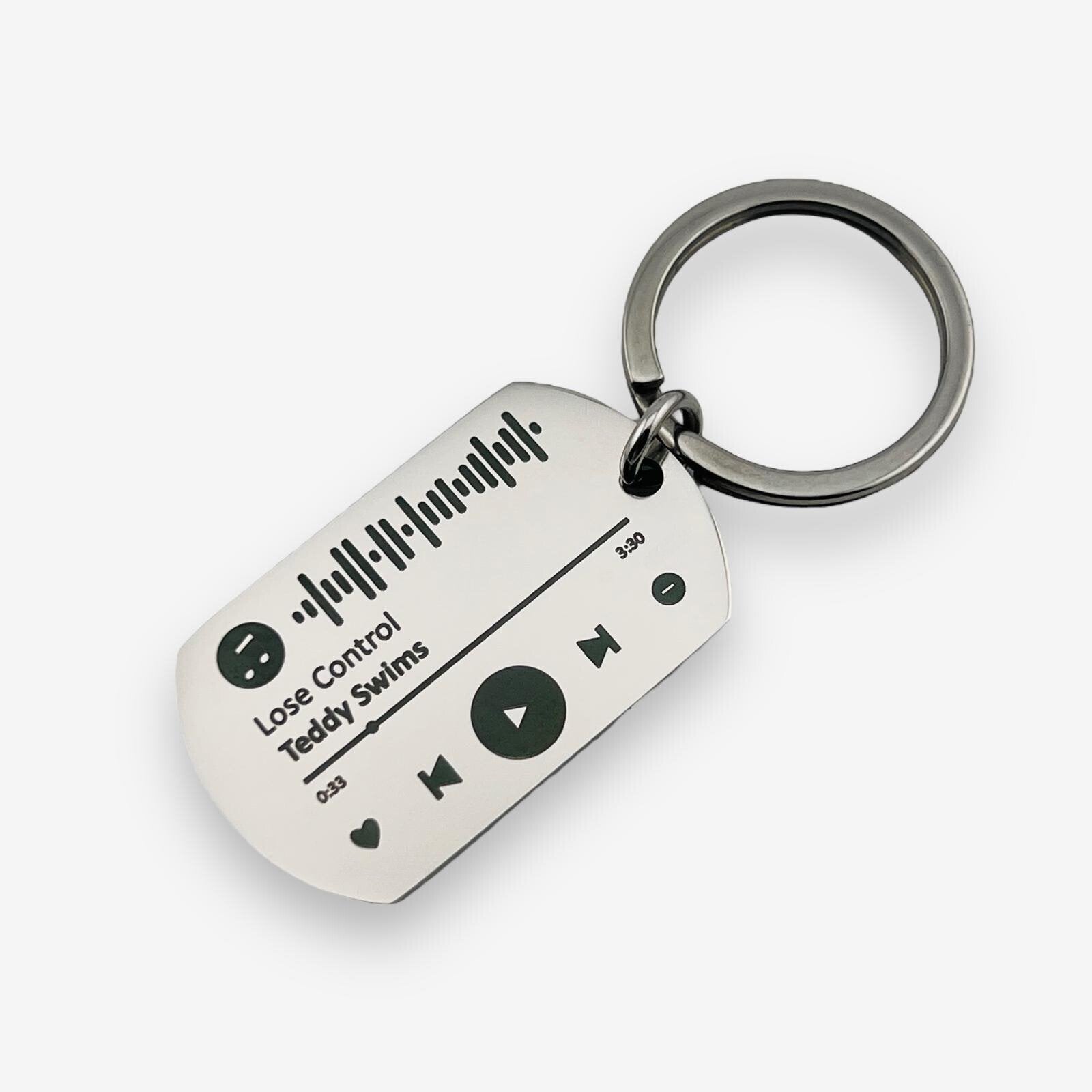 Spotify Code Flat Bar Keychain