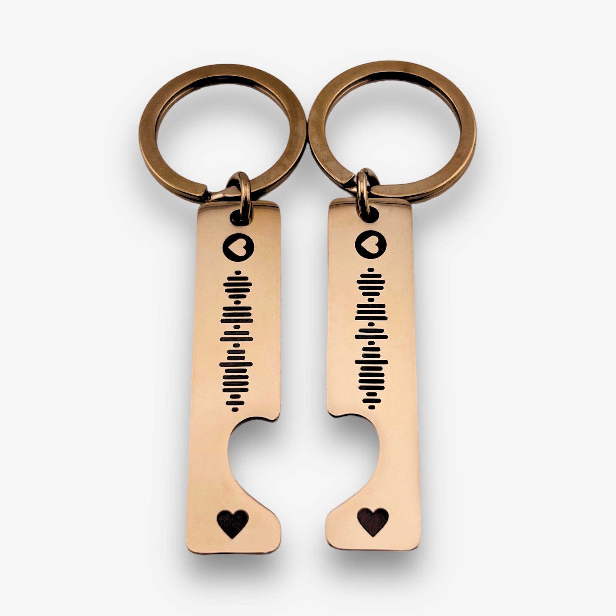 Spotify Code Pair of Keychains