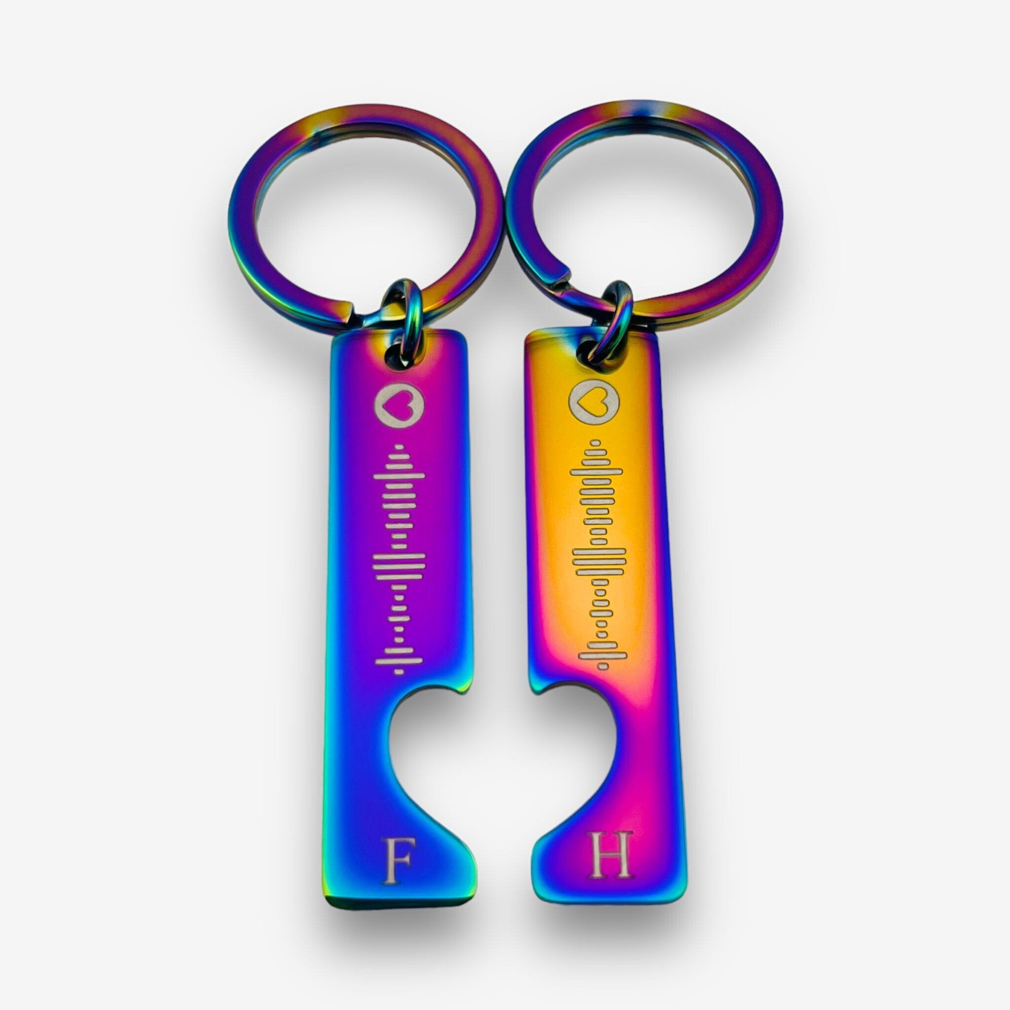 Spotify Code Pair of Keychains