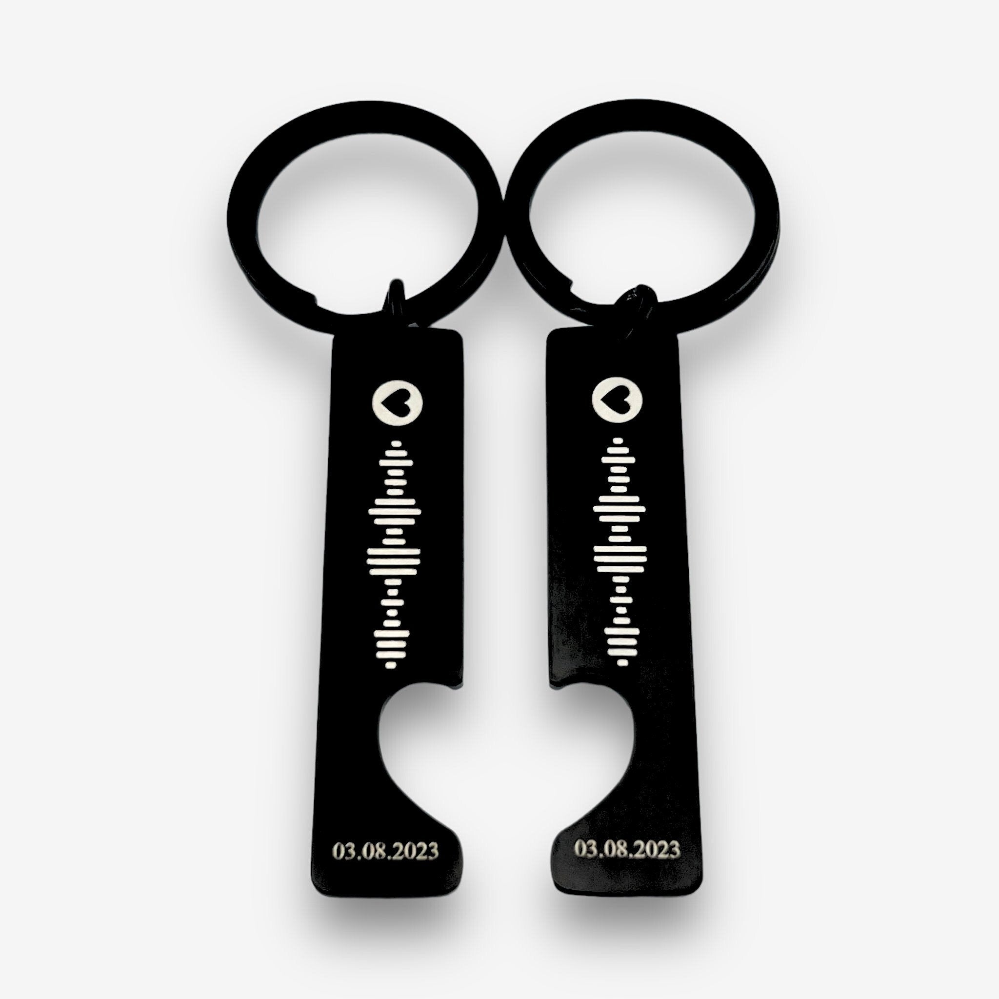 Spotify Code Pair of Keychains