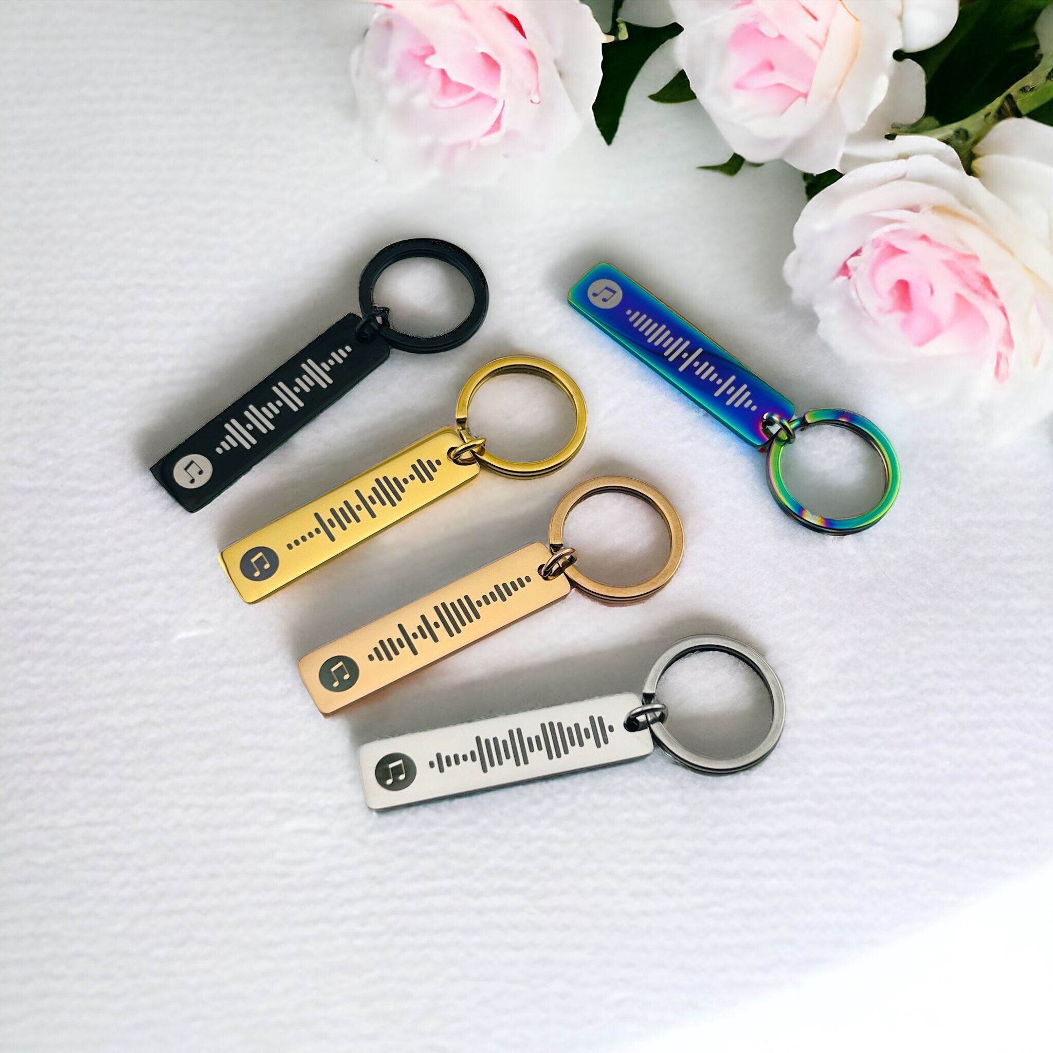 Spotify Code Slim Bar Keychain