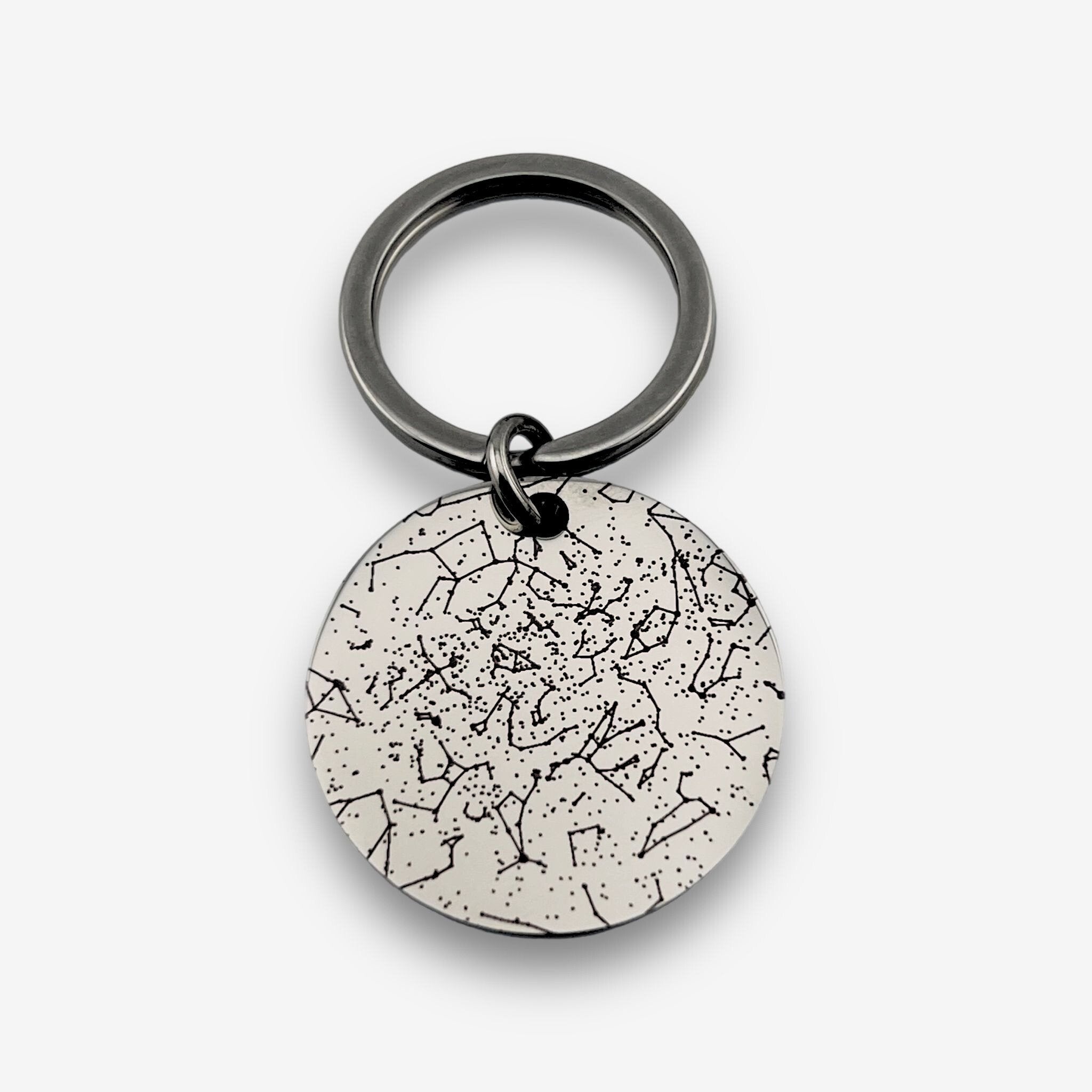 Star Map Disc Keychain