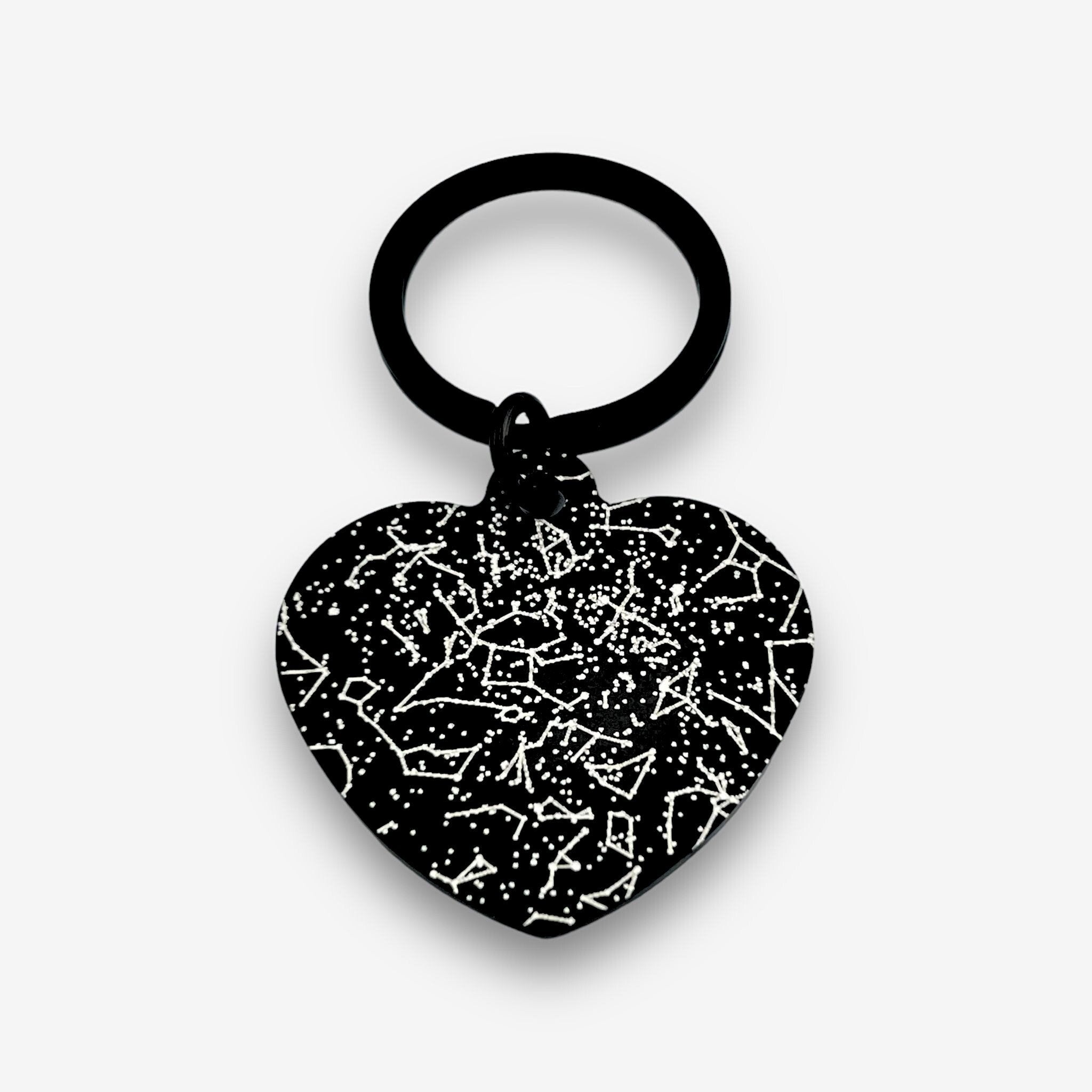 Star Map Heart Keychain