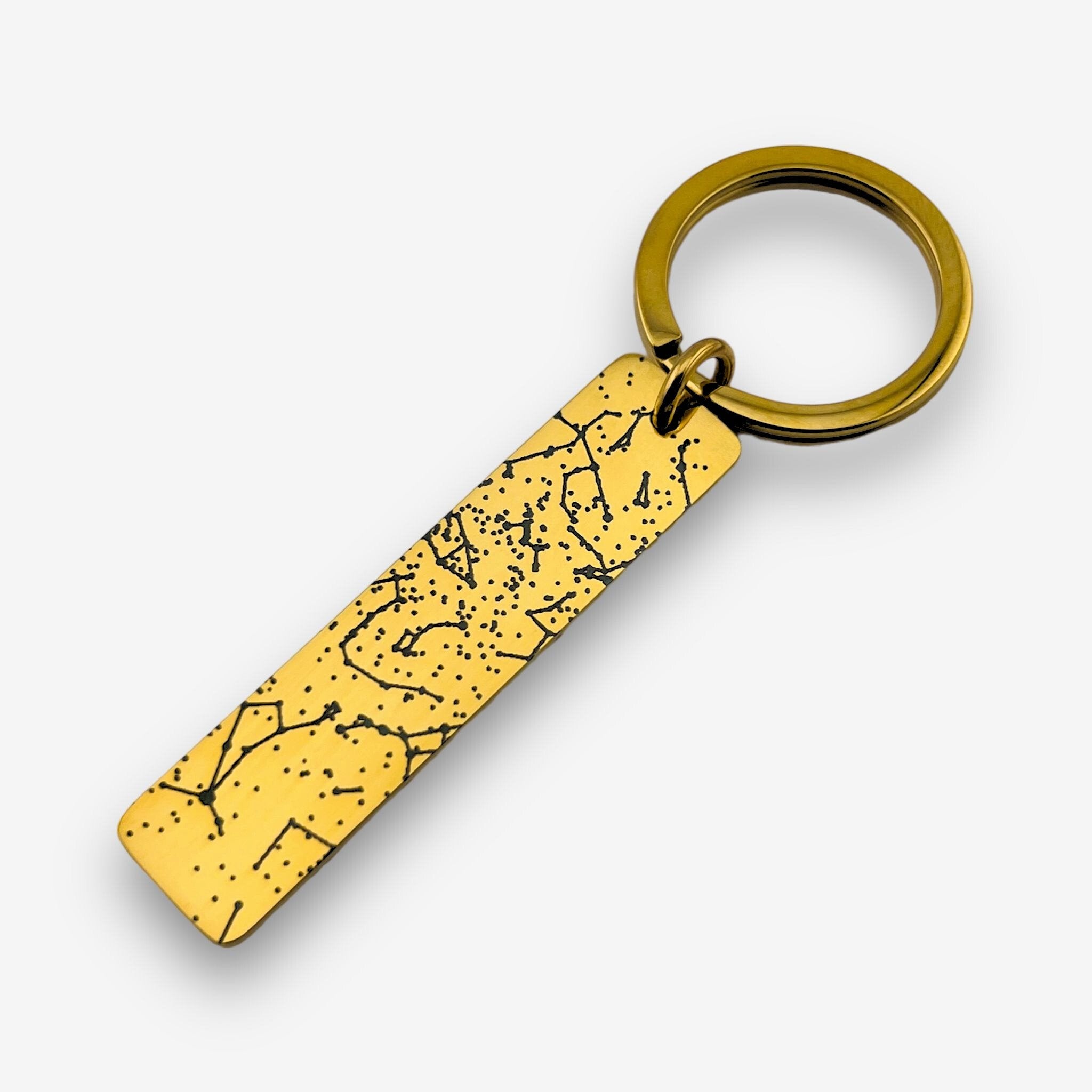 Star Map Slim Bar Keychain