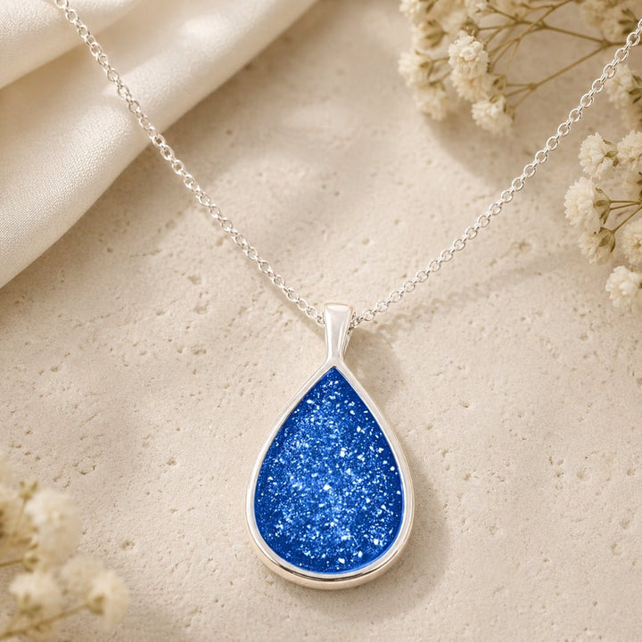 Teardrop Ashes Necklace - MemoriesMade