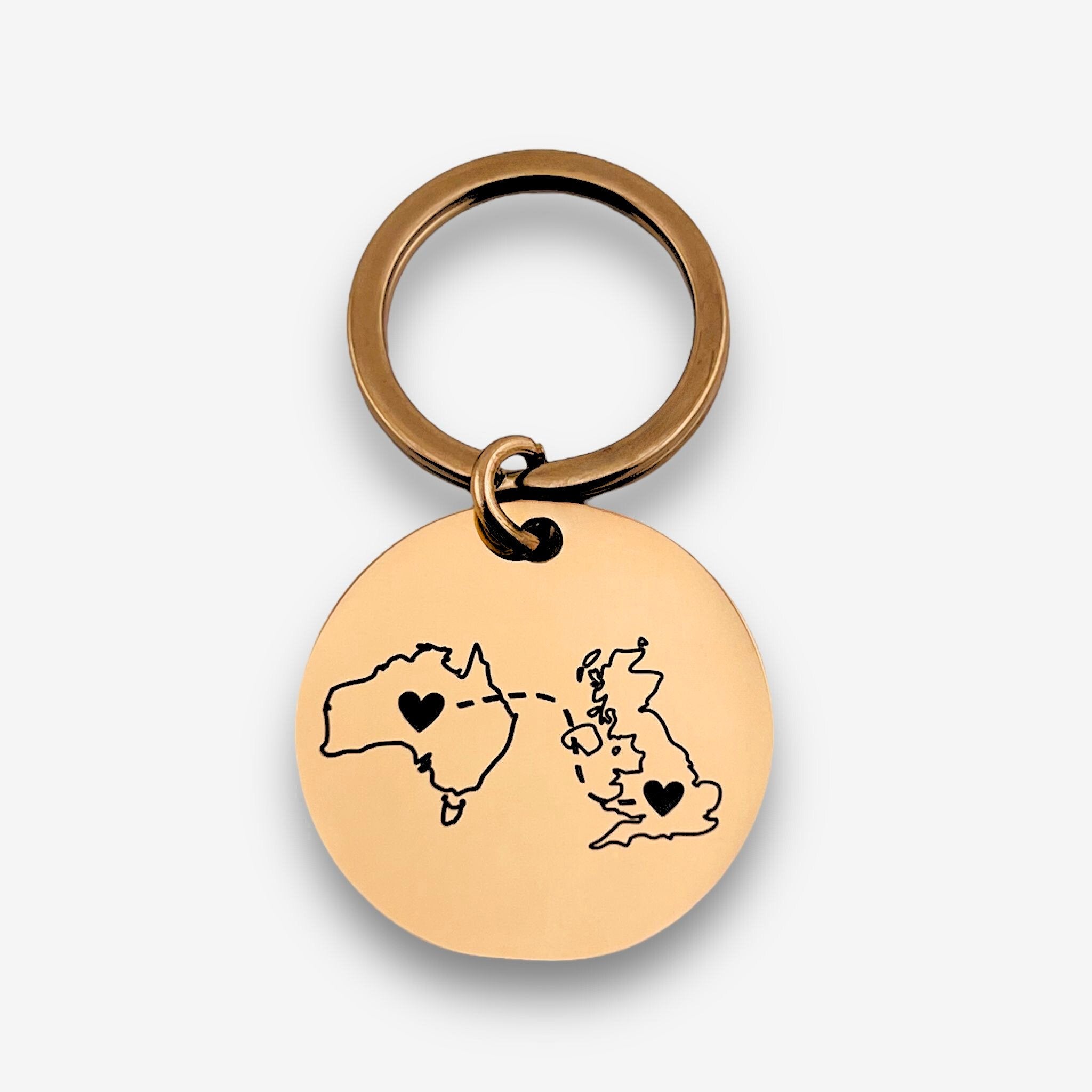 Two Homes Disc Keychain - MemoriesMade