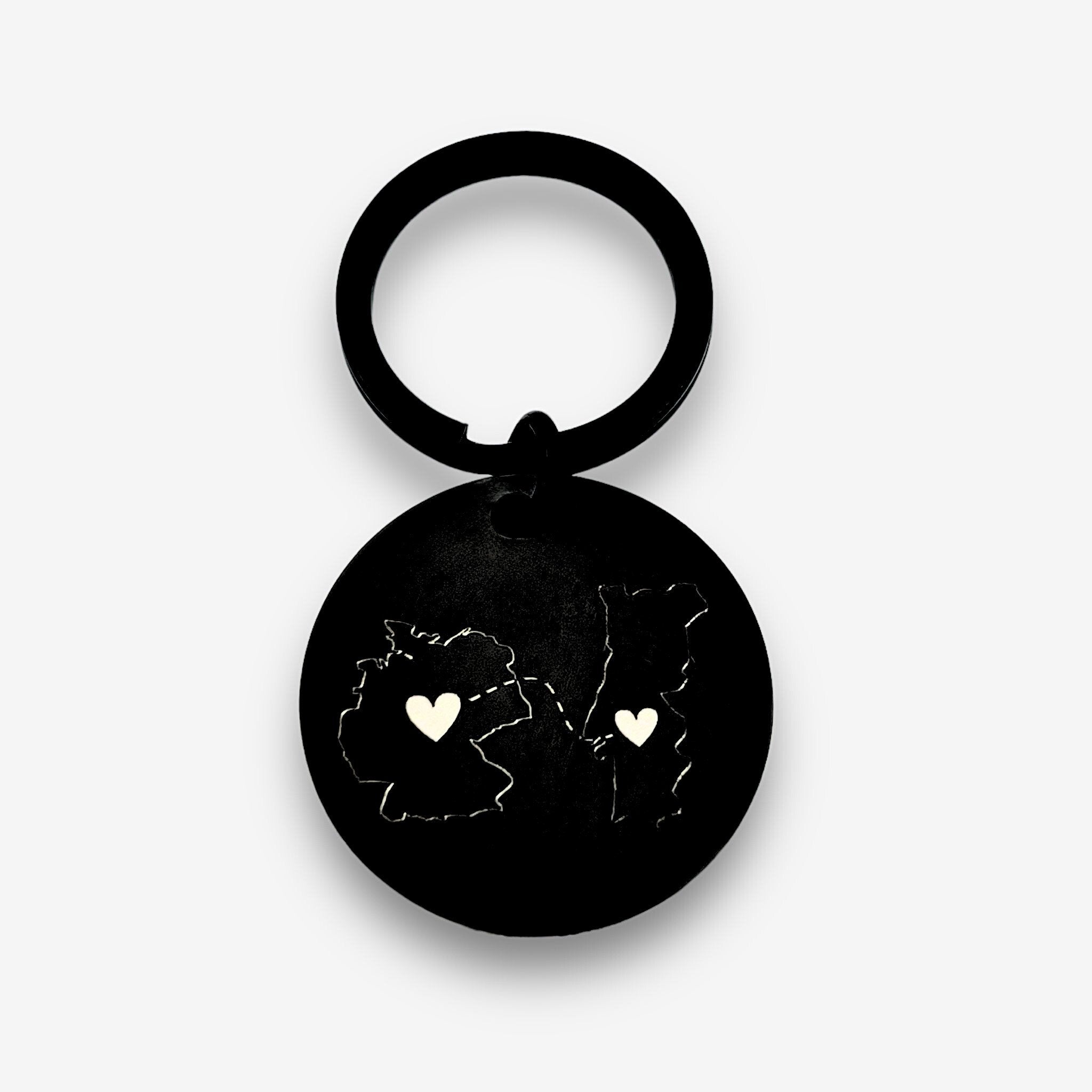 Two Homes Disc Keychain - MemoriesMade