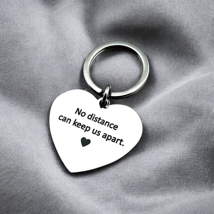 Two Homes Heart Keychain - MemoriesMade