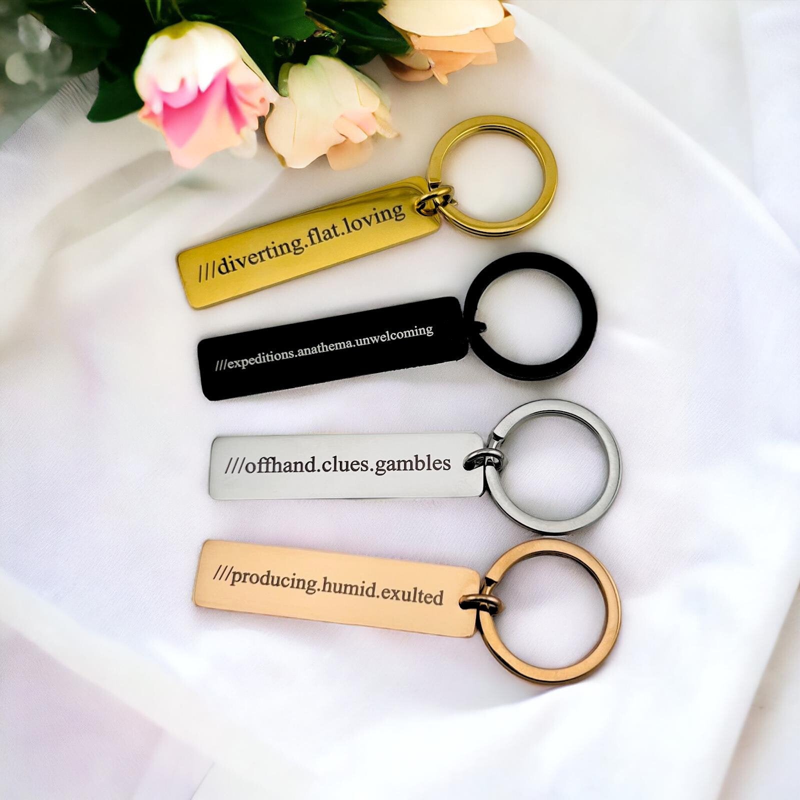 what3words Slim Bar Keychain