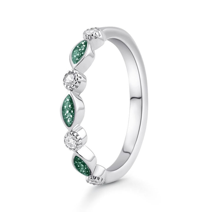 White Gold Beloved Ashes Ring - MemoriesMade