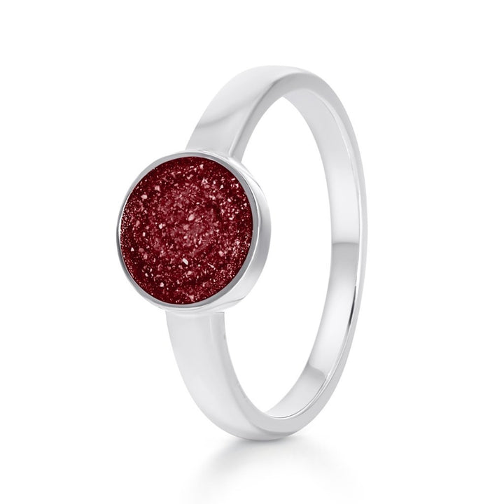 White Gold Classic Tribute Ashes Ring - MemoriesMade