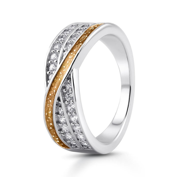 White Gold Evermore Ashes Ring - MemoriesMade