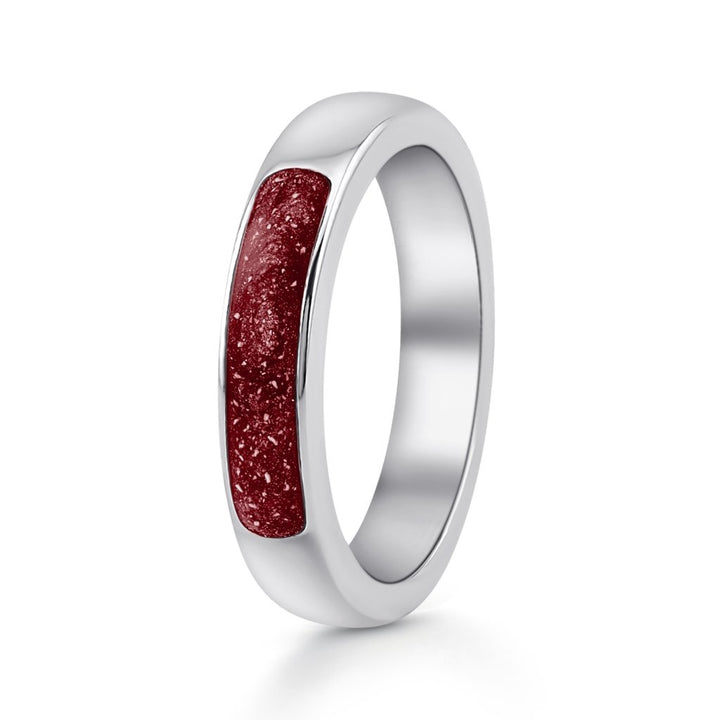 White Gold Legacy Ashes Ring - MemoriesMade