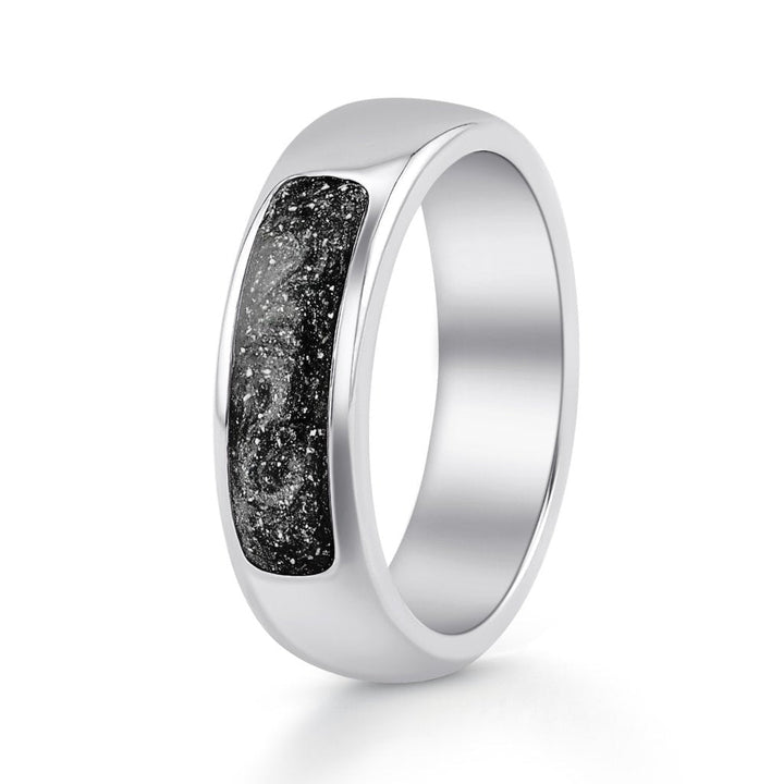 White Gold Legacy Ashes Ring - MemoriesMade