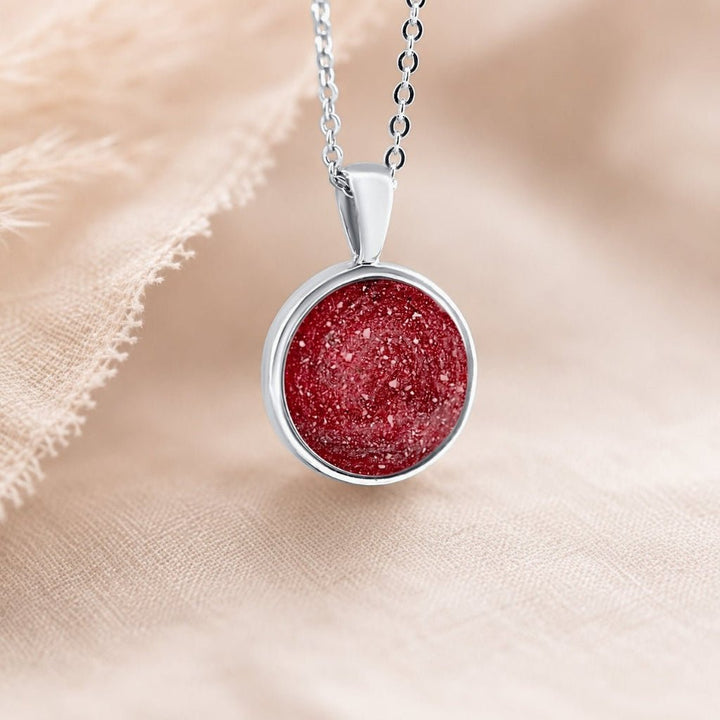 White Gold Tribute Ashes Necklace - MemoriesMade