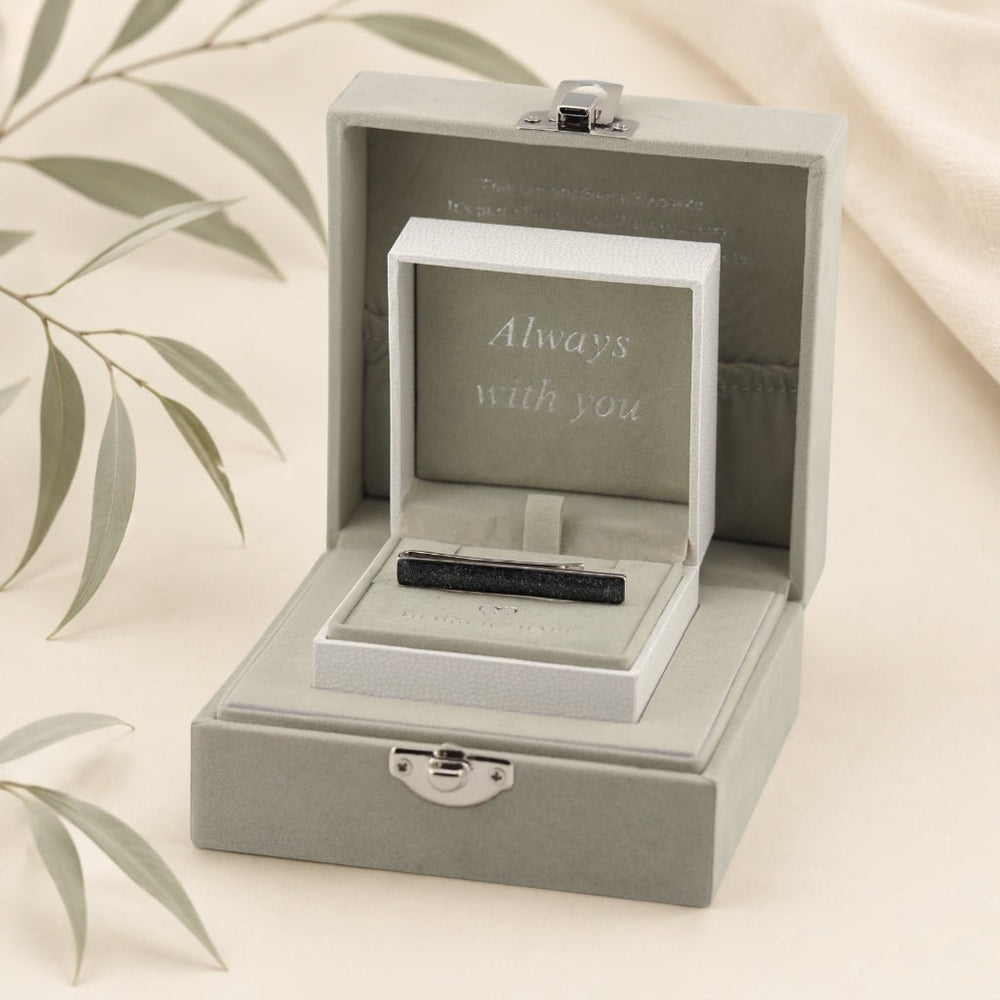 Yellow Gold Ashes Tie Clip - MemoriesMade