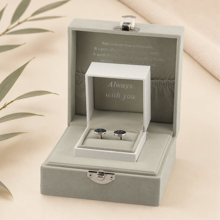Yellow Gold Classic Tribute Ashes Cufflinks - MemoriesMade