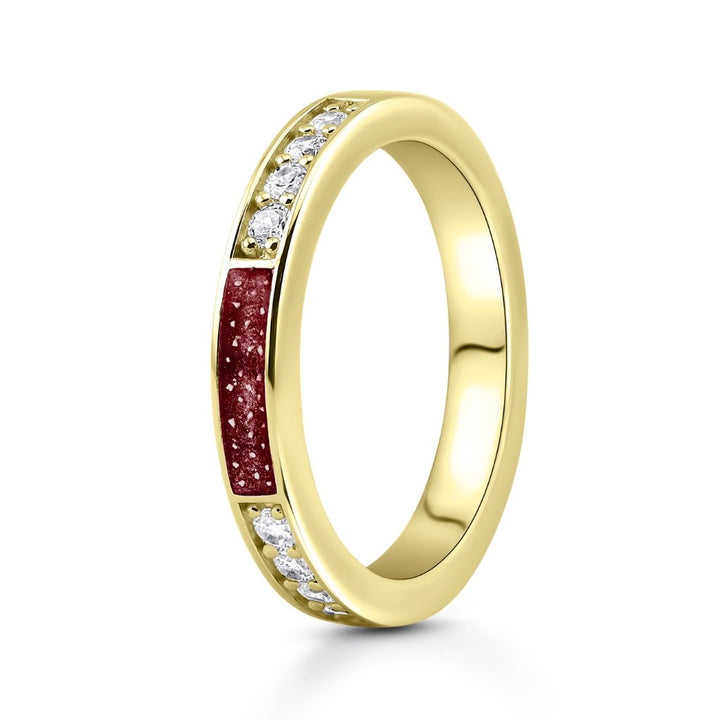 Yellow Gold Devotion Ashes Ring - MemoriesMade