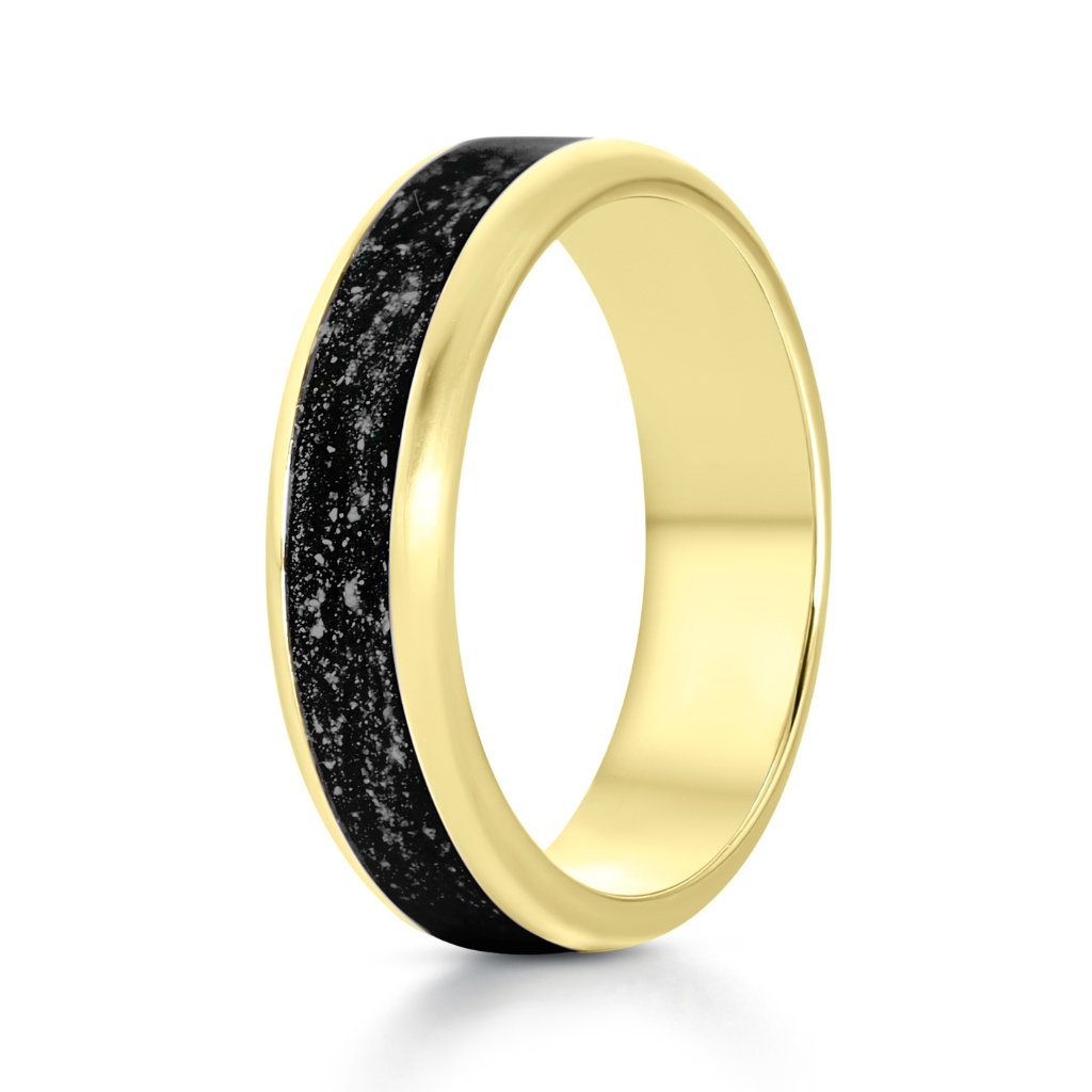 Yellow Gold Eternity Ashes Ring - MemoriesMade