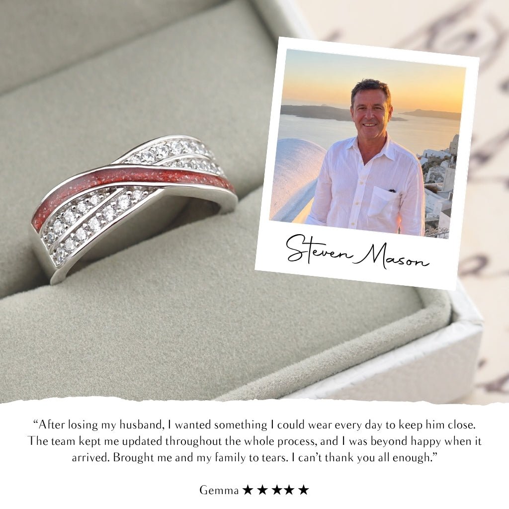 Yellow Gold Evermore Ashes Ring - MemoriesMade