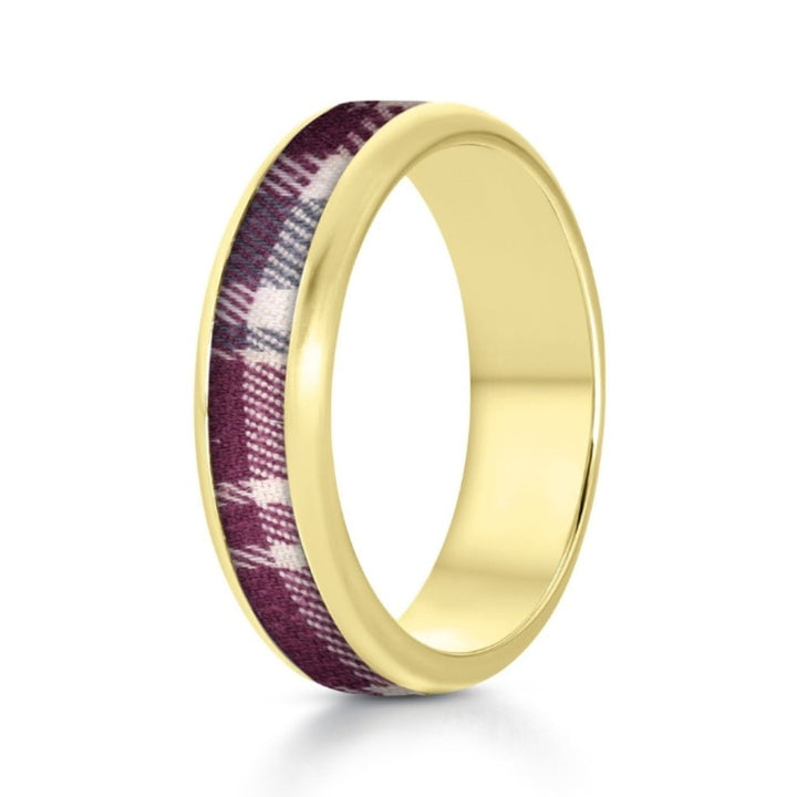 Yellow Gold Fabric Keepsake Eternity Ring - MemoriesMade