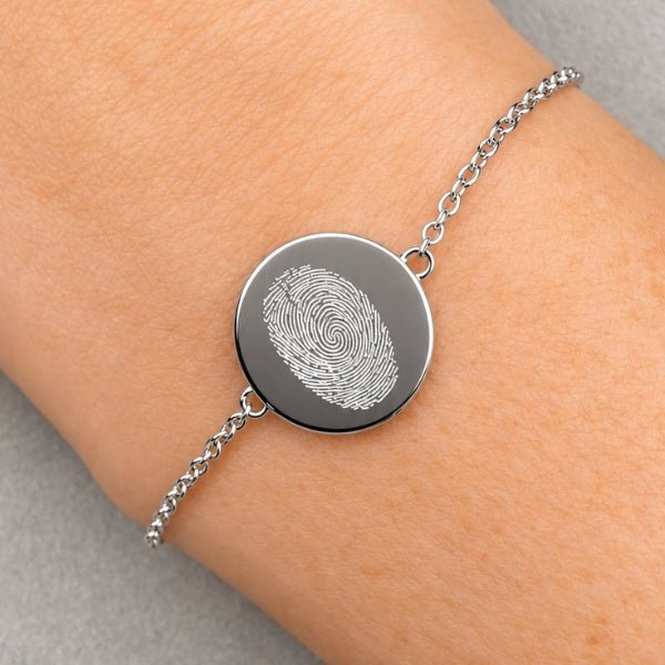 Yellow Gold Fingerprint Classic Bracelet - MemoriesMade