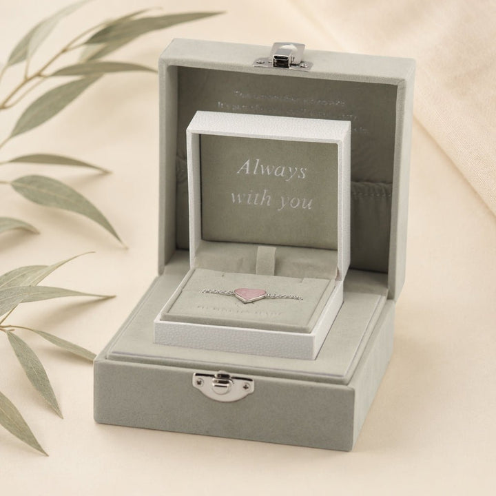 Yellow Gold Heart Ashes Bracelet - MemoriesMade