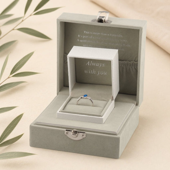 Yellow Gold Radiance Marquise Ashes Ring - MemoriesMade