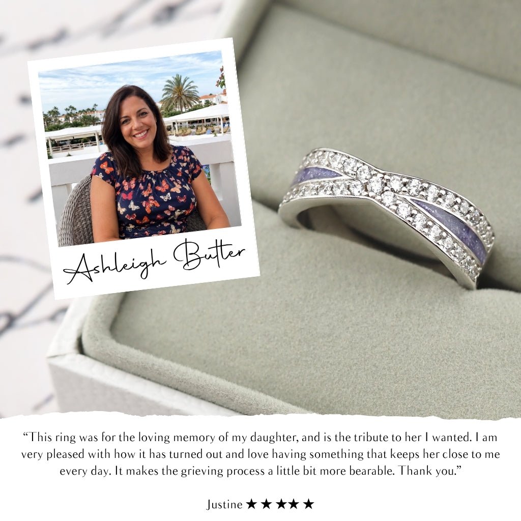 Yellow Gold Soulbound Ashes Ring - MemoriesMade