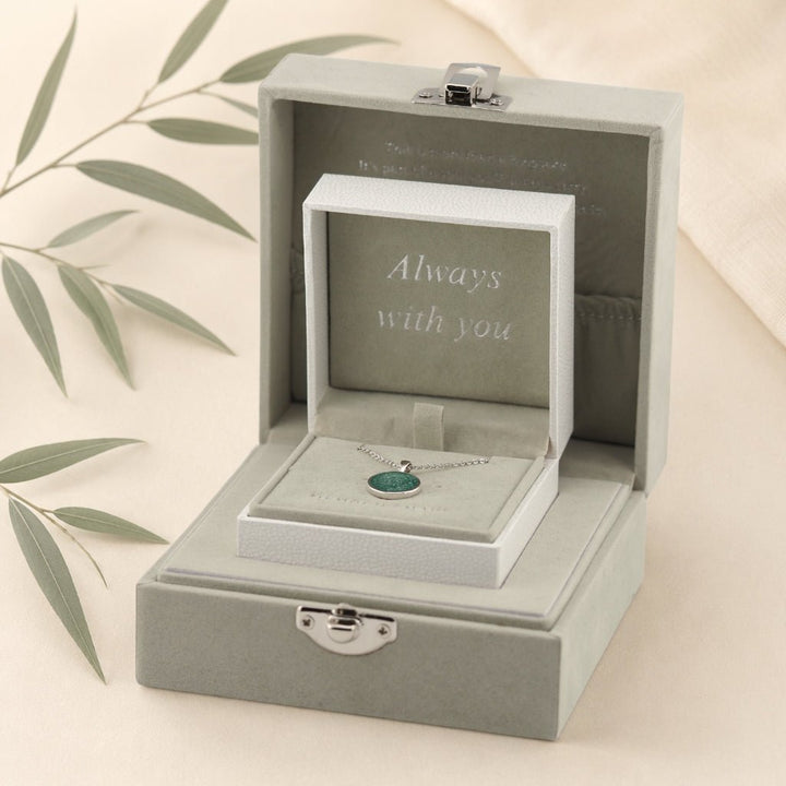 Yellow Gold Tribute Ashes Necklace - MemoriesMade