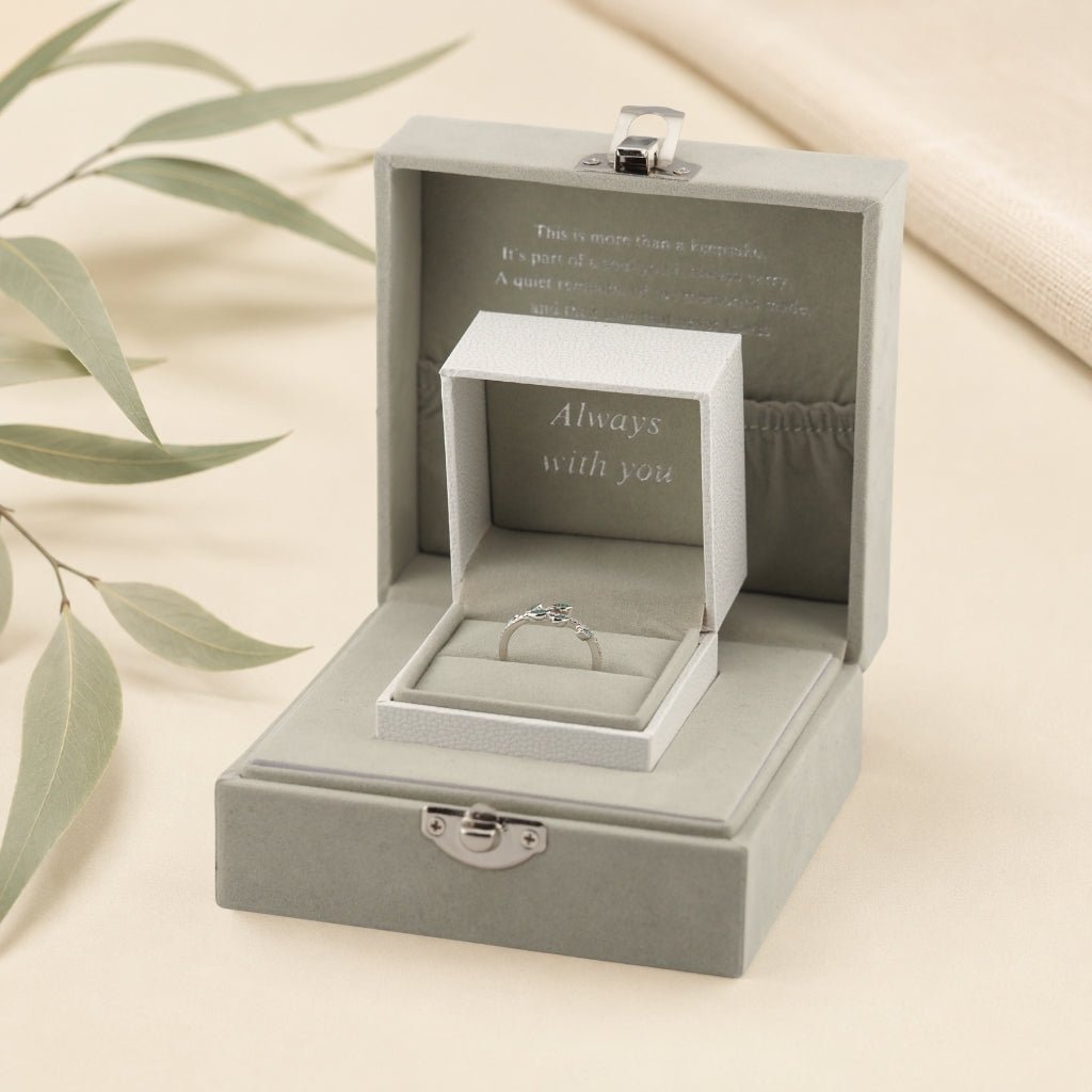Yellow Gold Vine of Life Ashes Ring - MemoriesMade