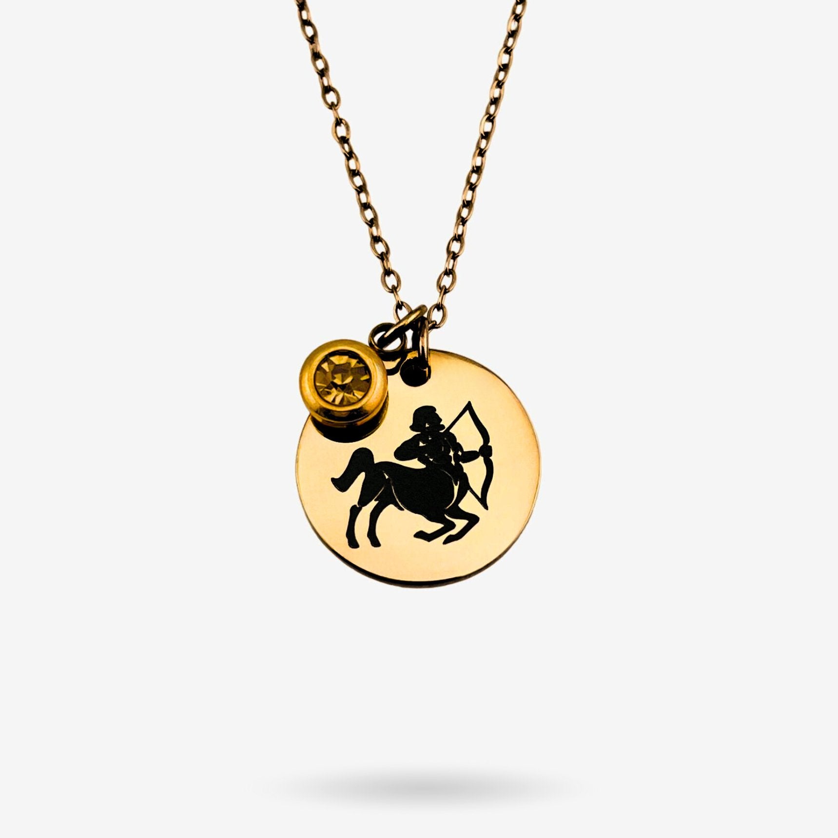 Zodiac Symbol Disc Necklace - MemoriesMade