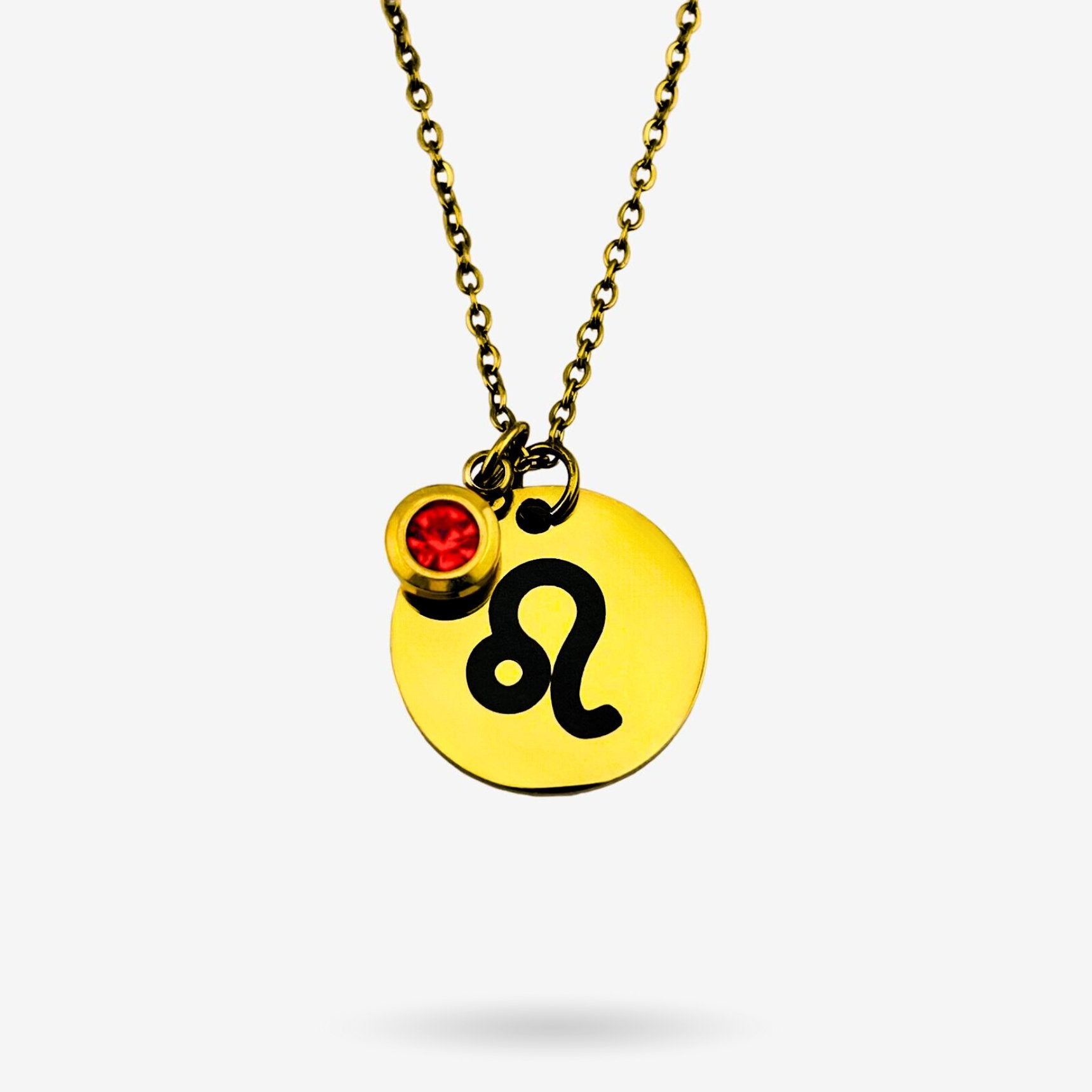 Zodiac Symbol Disc Necklace - MemoriesMade