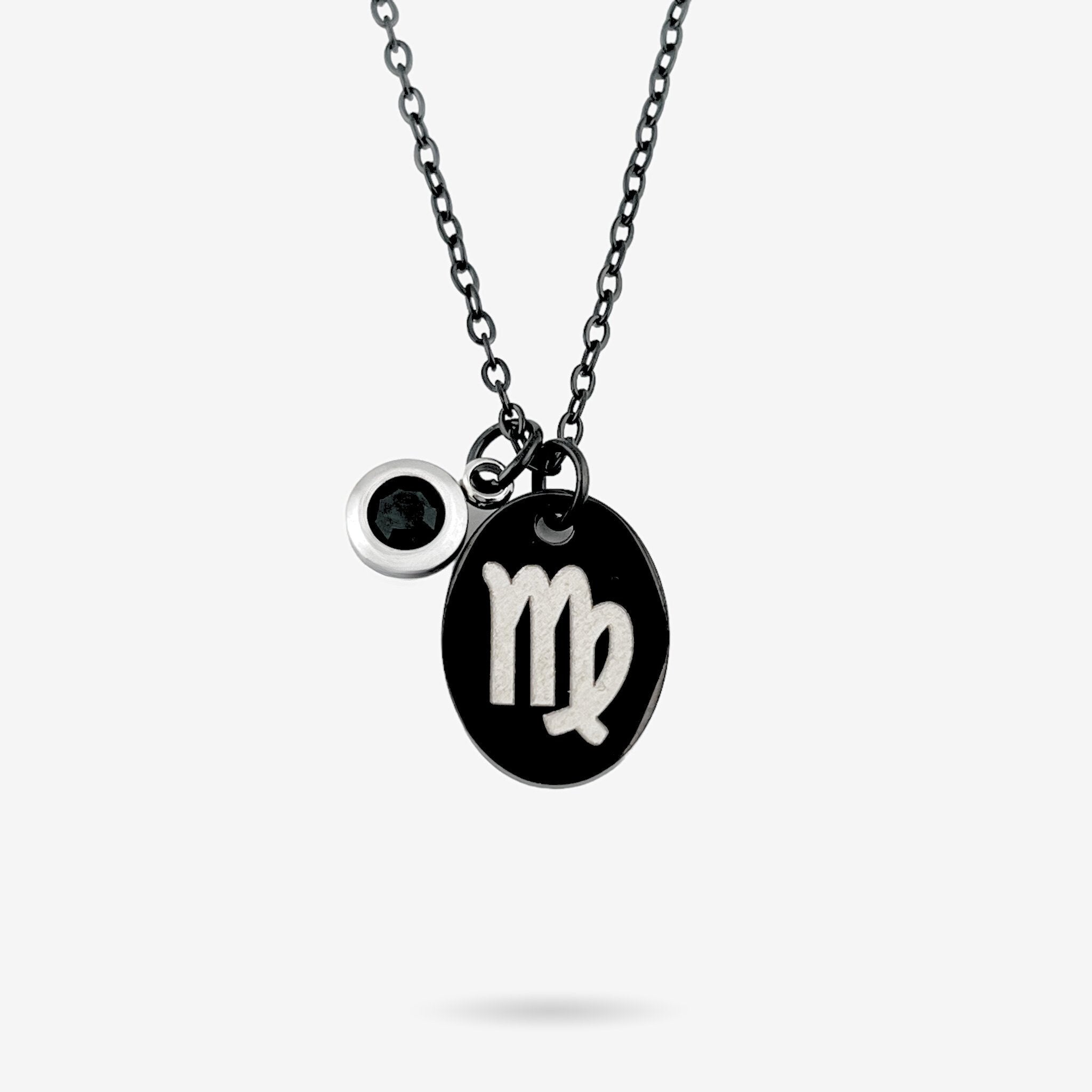 Zodiac Symbol Mini Oval Necklace - MemoriesMade